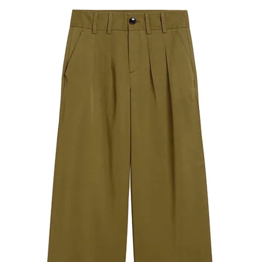 High-Rise Wide-Leg Pleated Ankle Pant - Banana Republic NWT